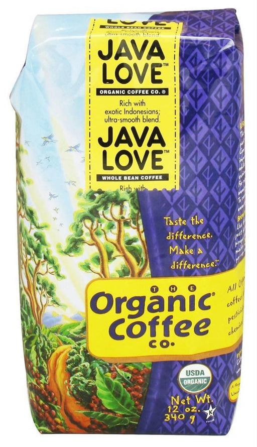 Organic Coffee Co.: Whole Bean Coffee Java Love, 12 Oz