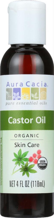 Aura Cacia: Organic Castor Oil, 4 Oz