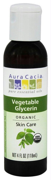 Aura Cacia: Organic Vegetable Glycerin, 4 Oz