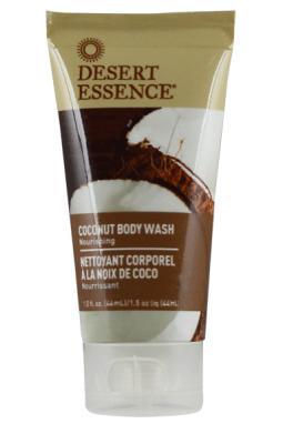 Desert Essence: Body Wash Coconut Travel Size, 1.5 Fl Oz