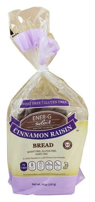 Ener-g Foods: Gluten Free Cinnamon Raisin Bread, 14 Oz