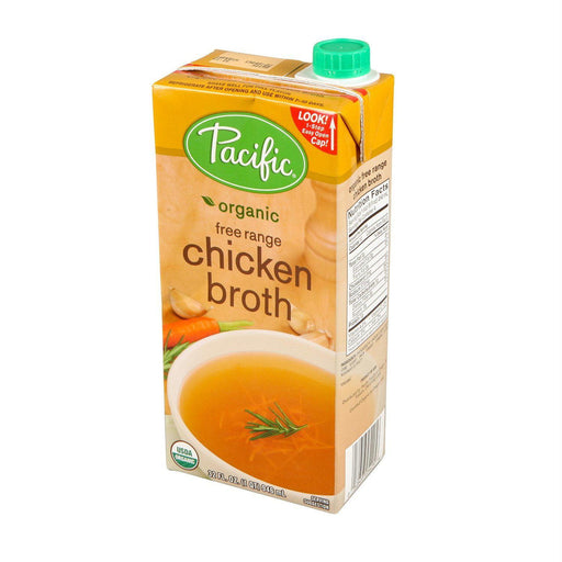 Pacific Foods: Organic Chicken Broth Free Range, 32 Oz