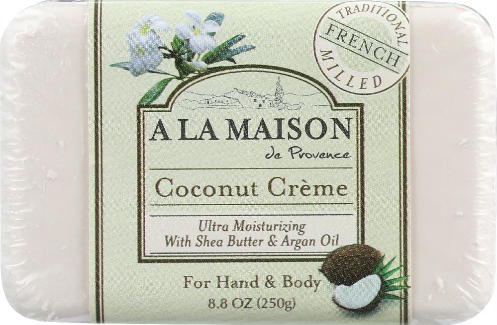 A La Maison De Provence: Hand & Body Bar Soap Coconut Cream, 8.8 Oz