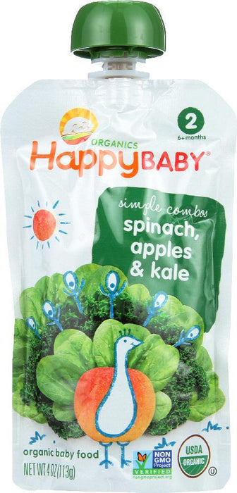 Happy Baby: Simple Combos Apples, Spinach & Kale 4 Oz