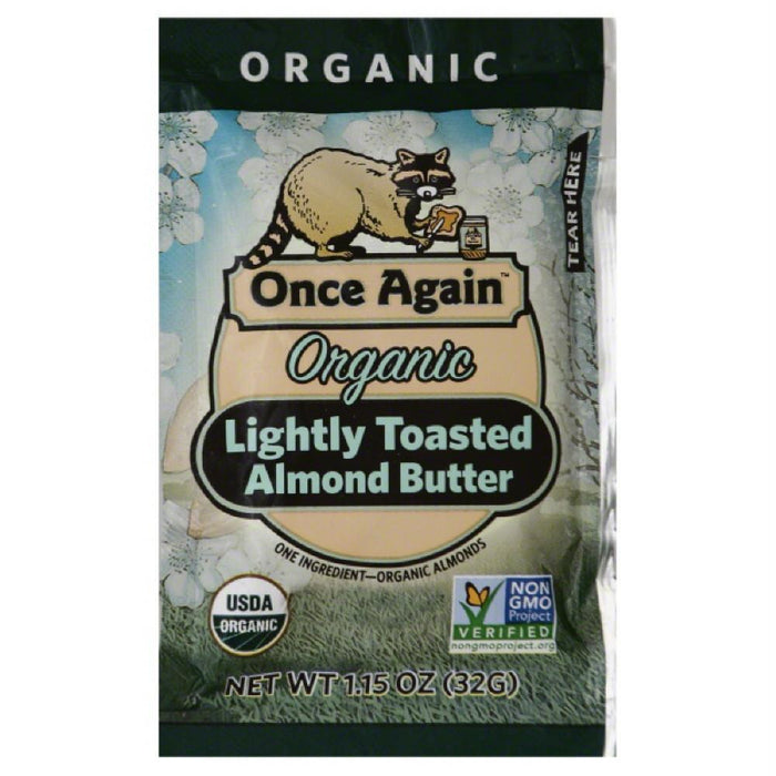 Once Again: Almond Butter Organic Lightly Toasted Squeeze Pack, 1.15 Oz