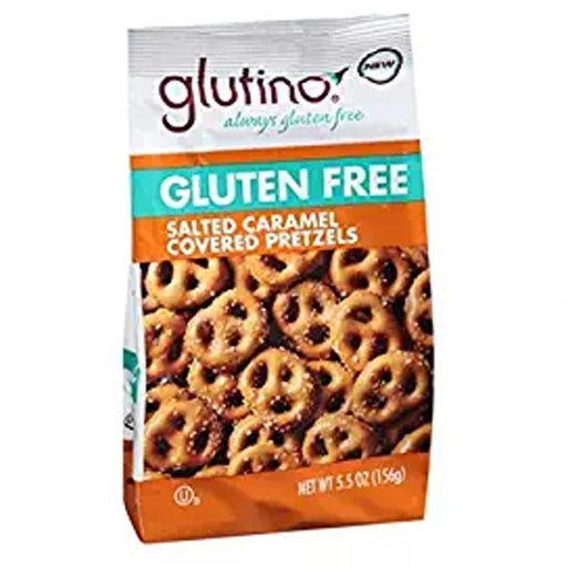 Glutino: Gluten Free Salted Caramel Covered Pretzels, 5.5 Oz