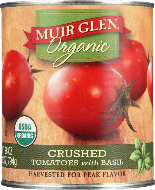 Muir Glen: Organic Crushed Tomatoes With Basil, 28 Oz