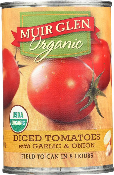 Muir Glen: Organic Diced Tomatoes With Garlic And Onion, 14.5 Oz