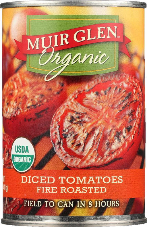 Muir Glen: Organic Fire Roasted Diced Tomatoes, 14.5 Oz