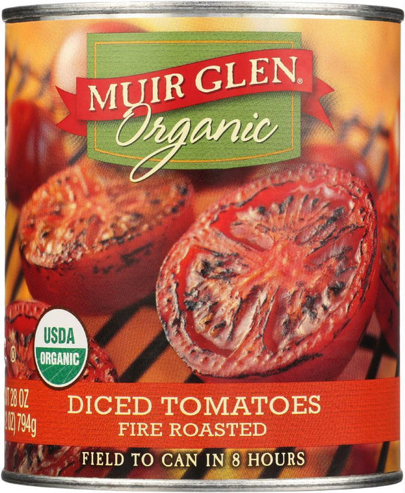 Muir Glen: Organic Diced Tomatoes Fire Roasted, 28 Oz