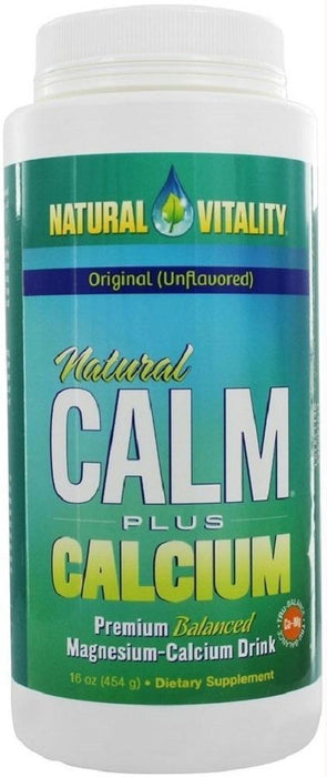 Natural Vitality: Natural Calm Plus Calcium Original (unflavored), 16 Oz