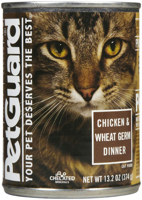 Petguard: Chicken And Wheat Germ Dinner Canned Cat Food, 13.2 Oz