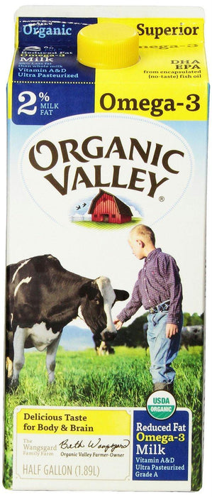 Organic Valley: Reduced Fat 2% Milk Omega 3, 64 Oz