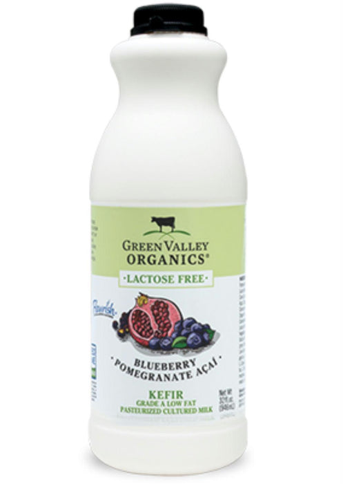 Green Valley Organics: Lactose Free Blueberry Pomegranate Acai Kefir, 32 Oz