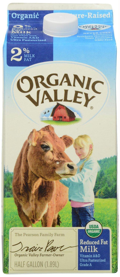 Organic Valley: Milk 2% Reduced Fat Ultra Pasteurized, 64 Oz