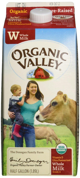 Organic Valley: Organic Whole Milk, 64 Oz