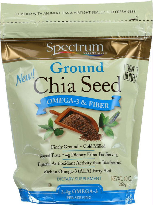 Spectrum Essentials: Ground Chia Seed Omega-3 & Fiber, 10 Oz