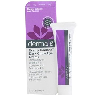 Derma E: Evenly Radiant Dark Circle Eye Crème, 0.5 Oz