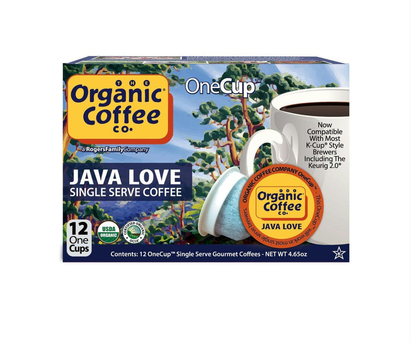 Organic Coffee Co.: Organic One Cup Java Love Coffee, 12 One Cups