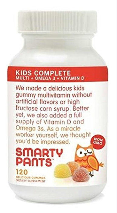 Smartypants: All-in-one Gummy Multi-vitamins Plus Omega-3 And Vitamin D For Kids, 120 Gummies