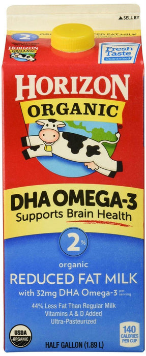 Horizon: Organic 2% Reduced Fat Milk With Dha-omega 3, 64 Oz