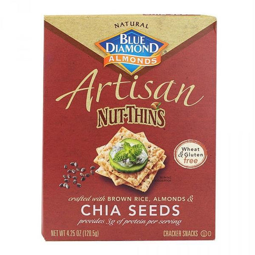 Blue Diamond: Artisan Nut Thins Chia Seeds, 4.25 Oz