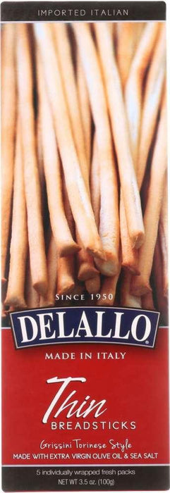 Delallo: Thin Torinese Breadsticks, 3.5 Oz