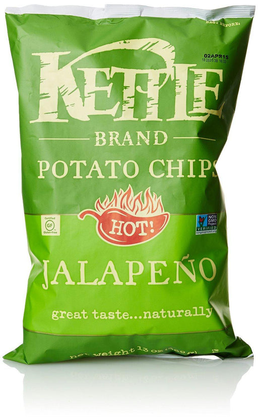 Kettle Brand: Potato Chips Hot Jalapeno, 13 Oz