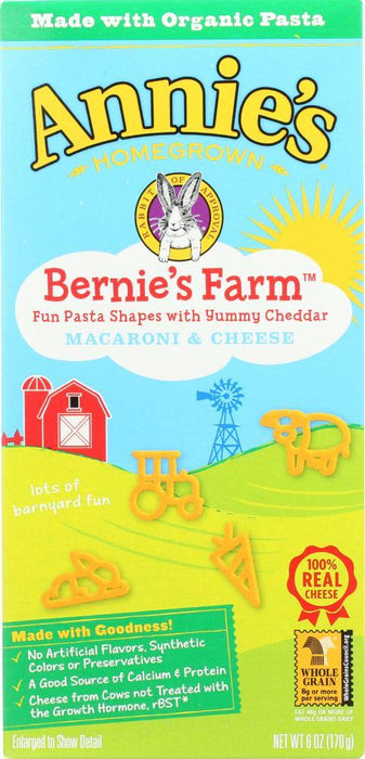 Annie's Homegrown: Bernie's Farm Macaroni And Cheese, 6 Oz