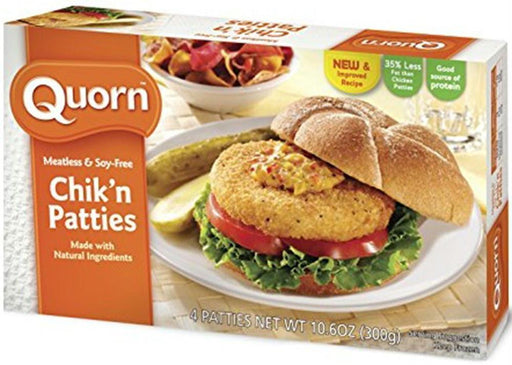 Quorn: Meatless And Soy‑free Chik'n Patties 4 Count, 10.6 Oz