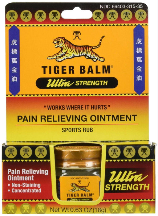 Tiger Balm: Ultra Strength Pain Relieving Ointment, 0.63 Oz