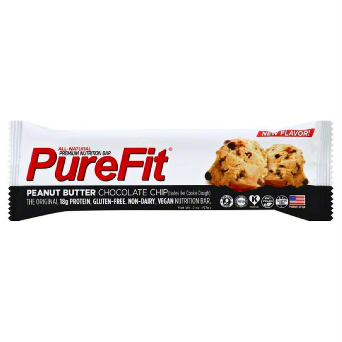 Purefit: Peanut Butter Chocolate Chip Premium Nutrition Bar, 2 Oz