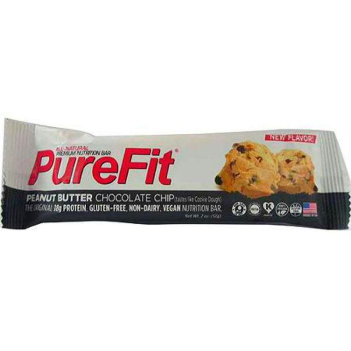 Purefit: Peanut Butter Chocolate Chip Premium Nutrition Bar, 2 Oz