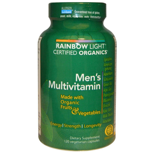 Rainbow Light: Certified Organics Men's Multivitamin, 120 Veggie Caps