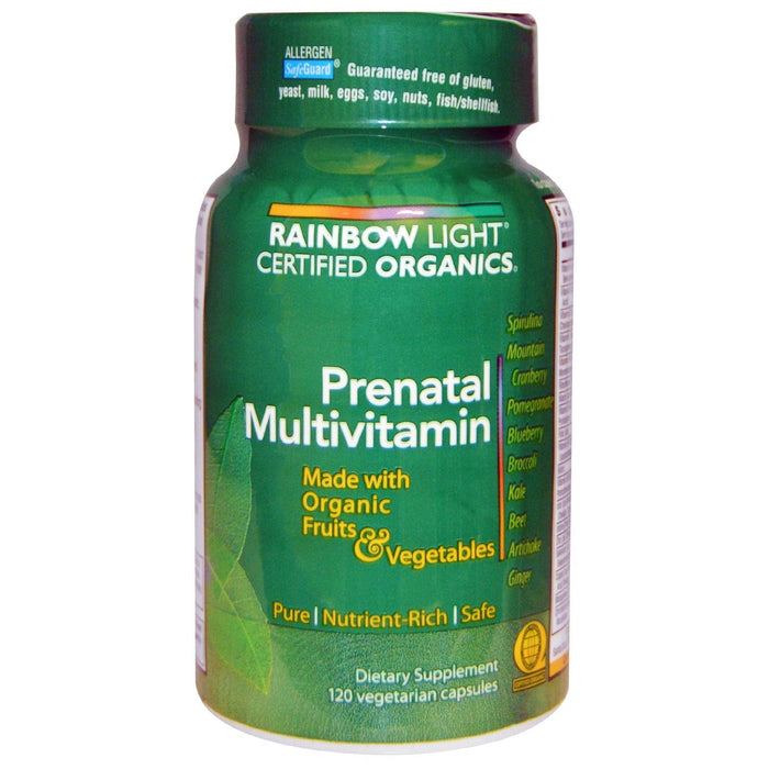 Rainbow Light: Certified Organics Prenatal Multivitamin, 120 Veggie Caps