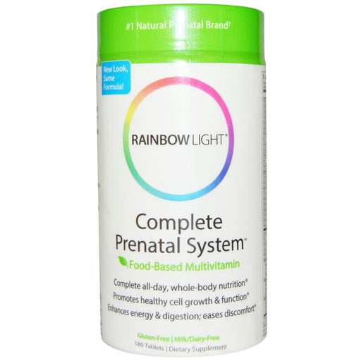 Rainbow Light: Complete Prenatal System Food-based Multivitamin, 180 Tablets