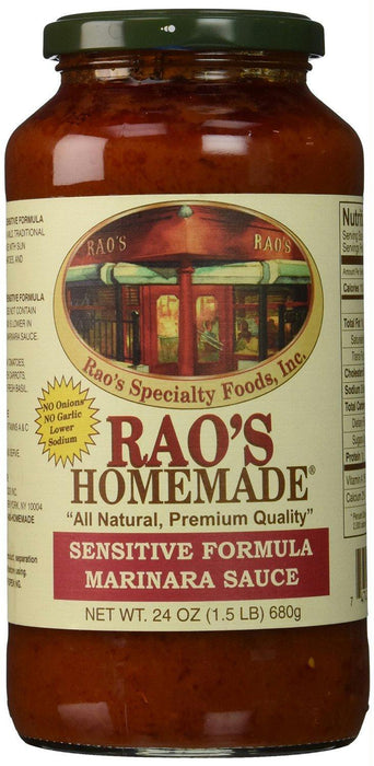 Rao's: Homemade All Natural Marinara Sauce Sensitive Formula, 24 Oz