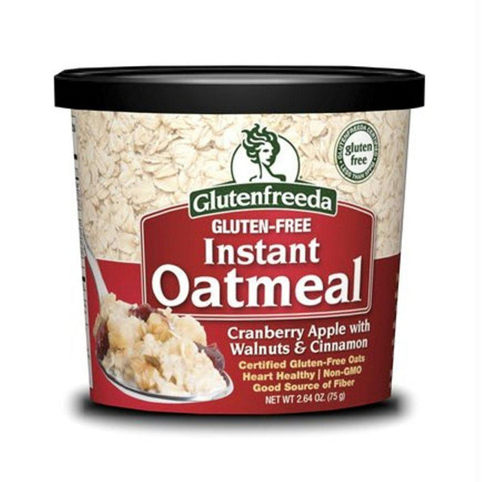 Glutenfreeda: Instant Oatmeal Cranberry Apple With Walnuts & Cinnamon, 2.64 Oz