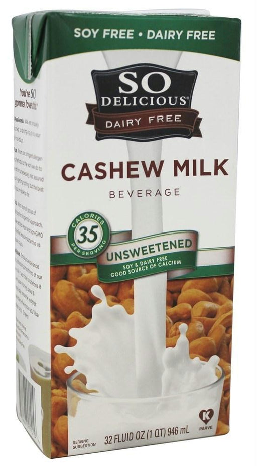 So Delicious: Cashew Milk Unsweetened Original, 32 Oz