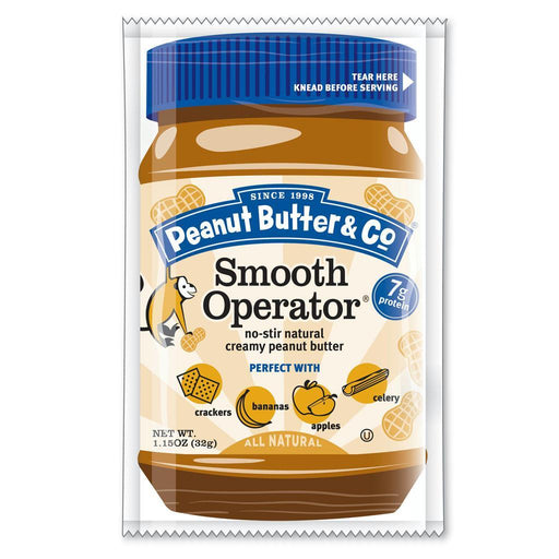 Peanut Butter & Co: Smooth Operator Peanut Butter Squeeze Pack, 1.15 Oz