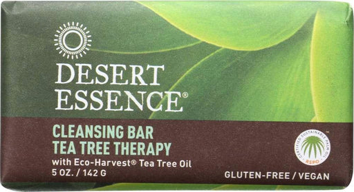 Desert Essence: Cleansing Bar Tea Tree Therapy, 5 Oz