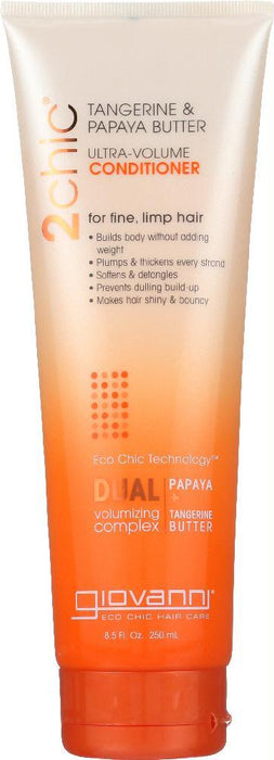 Giovanni Cosmetics: Tangerine & Papaya Butter Ultra-volume Conditioner, 8.5 Oz