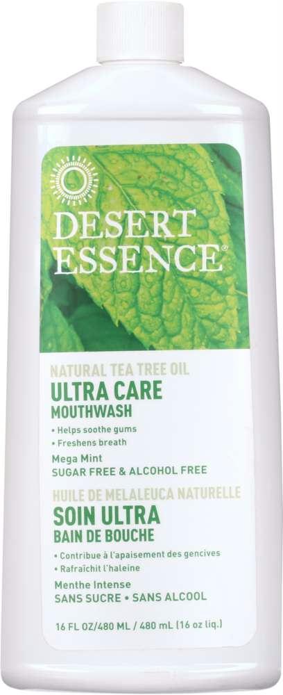 Desert Essence: Ultra Care Mouthwash Mega Mint, 16 Oz