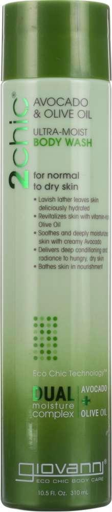 Giovanni: 2chic Ultra-moist Body Wash Avocado And Olive Oil, 10.5 Oz