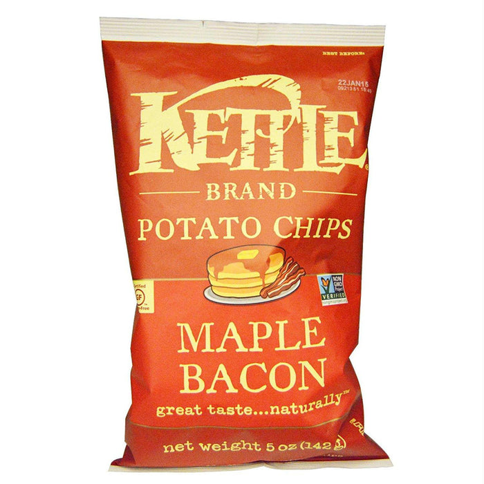 Kettle Brand: Potato Chips Maple Bacon, 5 Oz