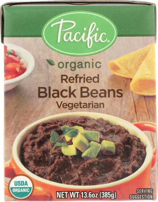 Pacific Foods: Beans Blk Refried Vegtrn (13.600 Oz)