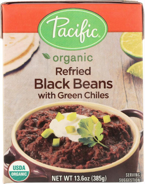 Pacific Foods: Beans Rfrd Blk Grn Chiles (13.600 Oz)