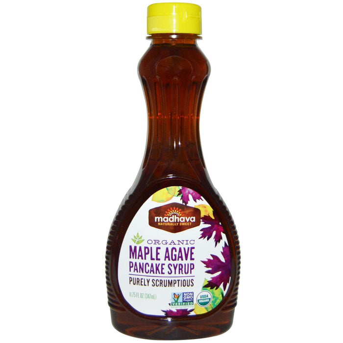 Madhava: Organic Maple Agave Pancake Syrup, 11.75 Oz