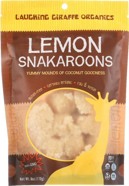 Laughing Giraffe Organics: Snakaroons Gluten Free Lemon, 6 Oz