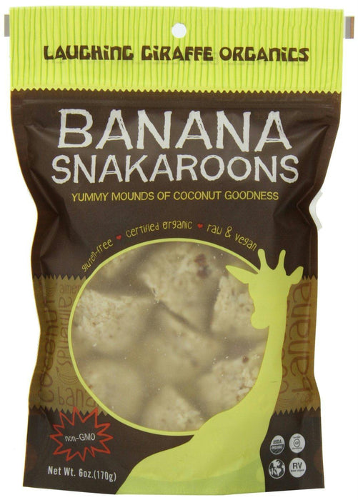 Laughing Giraffe Organics: Snakaroons Gluten Free Banana, 6 Oz